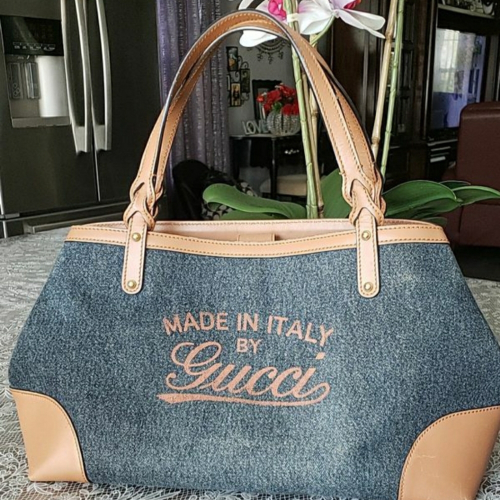 AUTHENTIC GUCCI DENIM TOTE